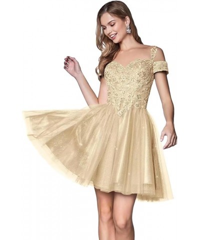 Short Homecoming Dresses for Teens Lace Appliques Tulle Prom Dress for Women Mini Cocktail Dress Ivory $25.01 Dresses