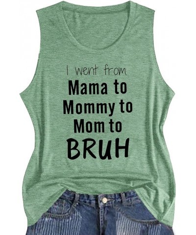 Women's Casual Short Sleeve Polyester Mama Shirt with Letter Print Lightgreen $8.50 T-Shirts