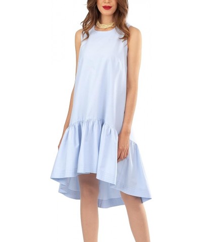 Summer Dress, Sleeveless, Ruffle Dresses, Loose, Tank Casual Sundress, Halter Neck Blue $28.20 Dresses