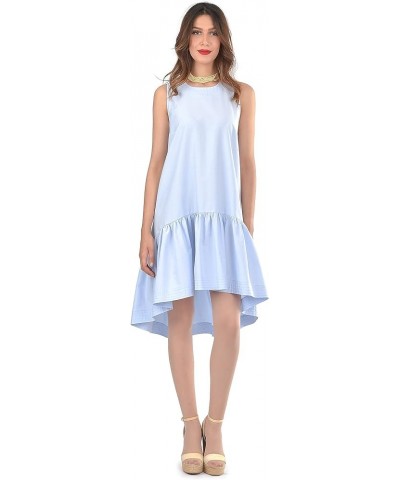 Summer Dress, Sleeveless, Ruffle Dresses, Loose, Tank Casual Sundress, Halter Neck Blue $28.20 Dresses