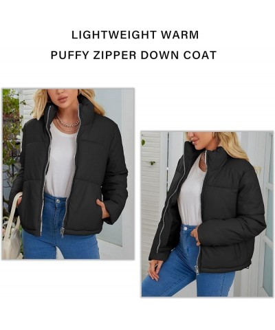 Women Faux Leather Jacket Long Quilted Hood Puffer Winter Coat Black Short $17.15 Jackets