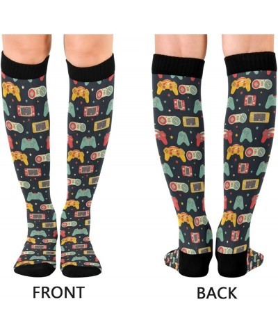 Halloween Ghost Pumpkins Women's Compression Socks Athletic Tube Sock Knee High Socks Sport Socks Multicolor-011 $7.94 Active...