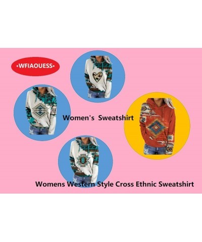 Fashion Women's Western Style Cross Ethnic Sweatshirt,Women's Western Aztec Ethnic Print Sweatshirt 3 $16.00 Hoodies & Sweats...