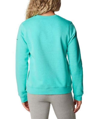 Women's Trek Graphic Crew Electric Turquoise Rainbow $23.37 Jackets