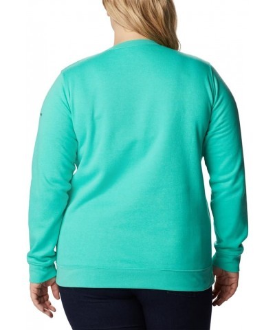 Women's Trek Graphic Crew Electric Turquoise Rainbow $23.37 Jackets