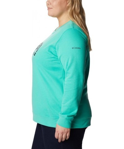 Women's Trek Graphic Crew Electric Turquoise Rainbow $23.37 Jackets