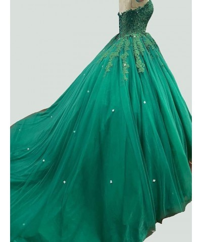 Women's Sweetheart Quinceanera Dresses with Cape Puffy Tulle Lace Ball Gown Beaded Prom Dress for Sweet 15 16 XXF025 Sage $71...