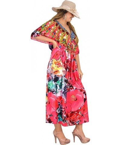 Women's Loungewear African Beach Maxi Plus Size Kaftan Ethnic Print Casual Long Slit Dress Caftan Dresses for Women Printed C...