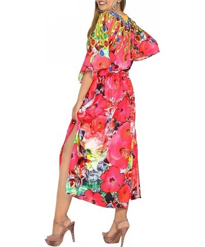 Women's Loungewear African Beach Maxi Plus Size Kaftan Ethnic Print Casual Long Slit Dress Caftan Dresses for Women Printed C...