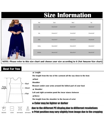 Plus Size Dresses for Women, Fashion Women's Lace Stitching Ruffle Short-Sleeved Strapless Sheath Dress Women Gray $9.10 Dresses