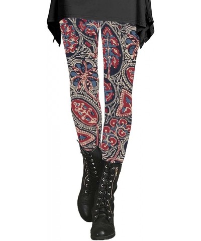 High Waist Fleece Lined Leggings Printed Casual Long All- Boot Pants Slim Pants Christmas Pattern Leggings Workout Hot Pink-a...