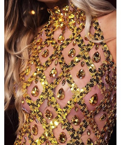 Mini Sequin Dress Stunning Halter Dress Metallic Party Dress for Women Sparkling Sexy Dress Date Night Dress Gold03 $30.00 Dr...