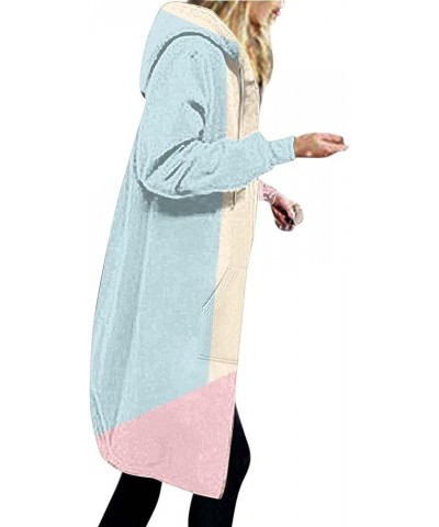 Oversized Zip Up Hoodie for Women Knee Length Tunic Sweatshirts Casual Long Sleeve Spring Fleece Jacket With Pockets 09 Light...