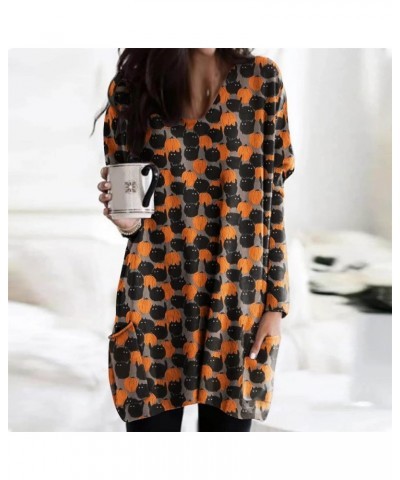 Halloween Dress for Women Fashion Hoodies Dresses Bat Pattern Hoodie Casual Oversize Long Sleeves Sweatshirt A4 $6.37 Hoodies...