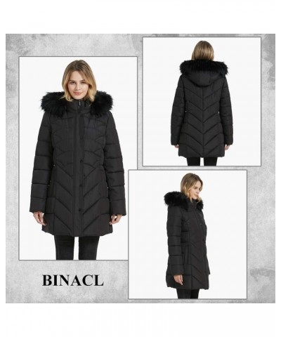 Women's Winter Warm Thicken Long Outwear Pockets Coat Parka Jacket XS-XXL Black $41.80 Jackets