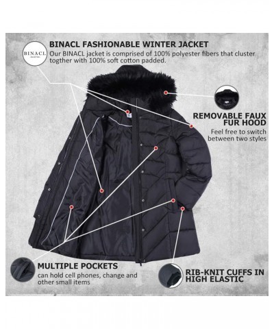 Women's Winter Warm Thicken Long Outwear Pockets Coat Parka Jacket XS-XXL Black $41.80 Jackets