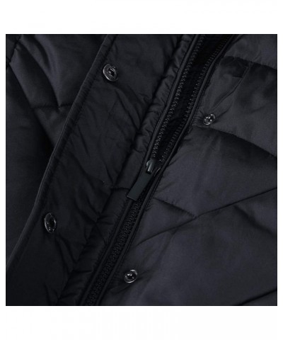 Women's Winter Warm Thicken Long Outwear Pockets Coat Parka Jacket XS-XXL Black $41.80 Jackets