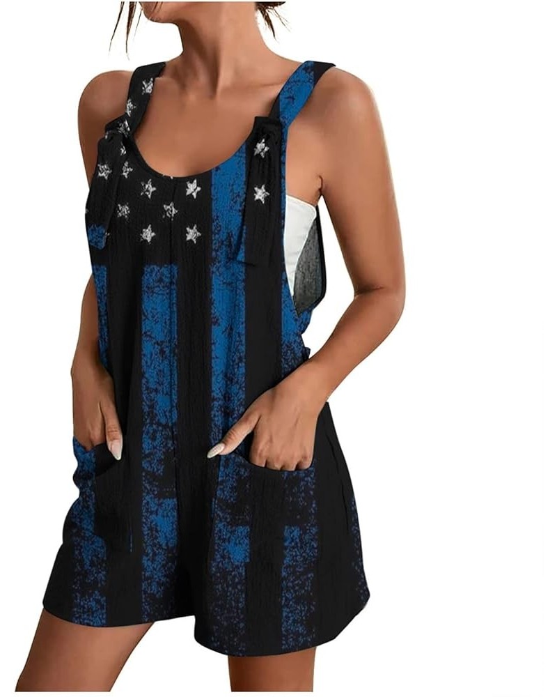 Rompers for Women Summer Comfortable Beach Sleeveless Short Jumpsuits Dual Pockets Casual Tank Romper Black 19 $15.50 Rompers