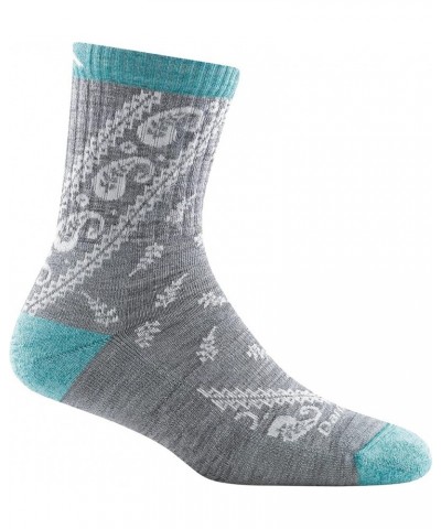 Janis Micro Crew Midweight Sock with Cushion - Women's Gray $18.29 Activewear