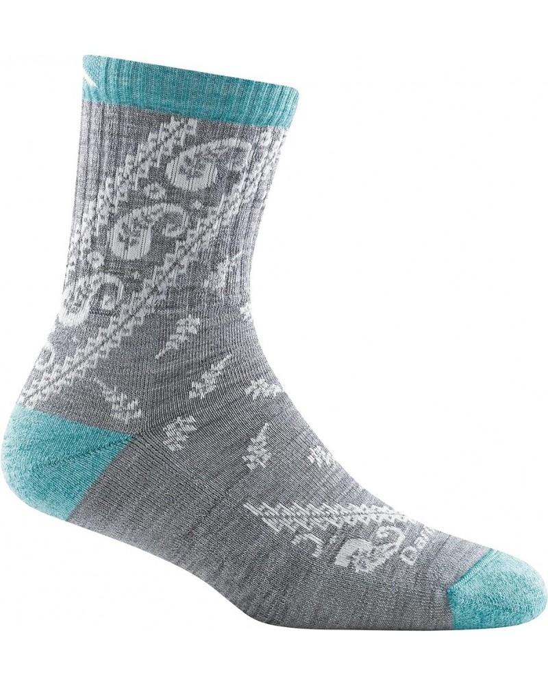 Janis Micro Crew Midweight Sock with Cushion - Women's Gray $18.29 Activewear