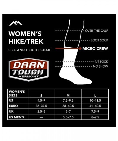 Janis Micro Crew Midweight Sock with Cushion - Women's Gray $18.29 Activewear