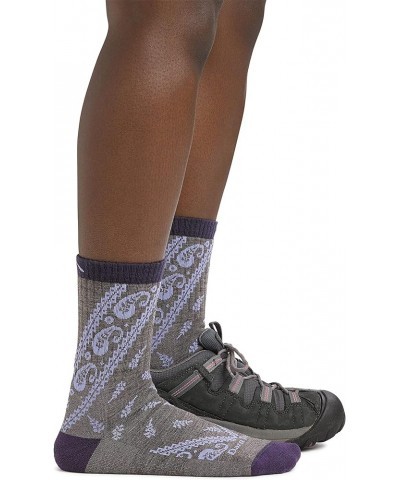 Janis Micro Crew Midweight Sock with Cushion - Women's Gray $18.29 Activewear