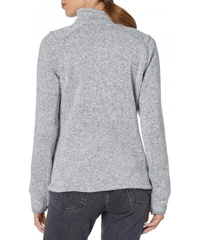 Women's Heathered Fleece Jacket Light Grey Heather $20.28 Jackets