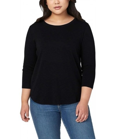 Women Slub Tee Black $10.81 T-Shirts