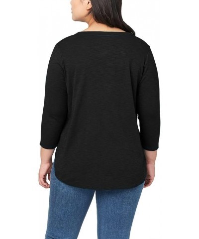 Women Slub Tee Black $10.81 T-Shirts