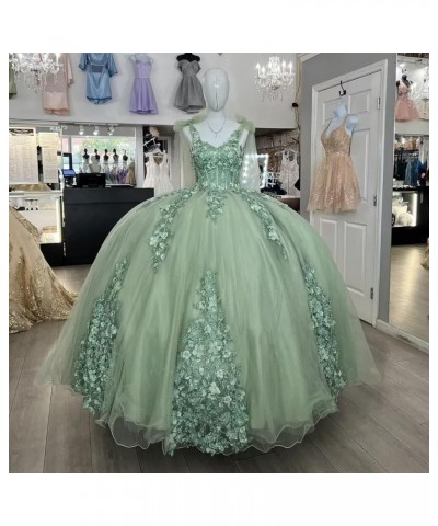 Women's Off Shoulder Quinceanera Dresses Ball Gown with Train Puffy Sweet 15 16 Dresses 3D Flowers Prom Dresses XY078 Champag...