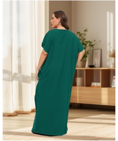 Plus Size Kaftan Dresses for Women Embroidered Caftan Maxi Dress Loungewear Bathing Suit Cover up Sundress Abaya Green $12.74...