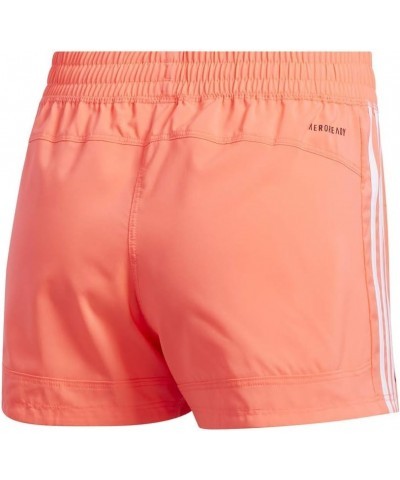 Women's Pacer 3-stripes Woven Shorts Signal Pink/White $11.99 Activewear