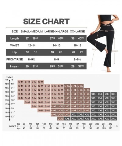 Women's Flare Yoga Pants-Crossover High Waisted Flare Leggings Tummy Control Gym Workout Work Pants 01-dark Grey $9.66 Leggings