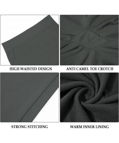 Plus Size Fleece Lined Leggings Women Butter Soft Thermal Warm Winter Cold Weather High Waisted Insulated Tights Solid 7 Pack...