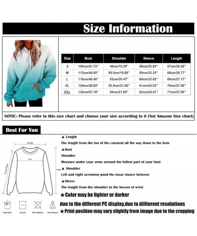 Hoodies for Women Plus Size Fashion Long Sleeve Pocket Hoodie Pullover Casual Round Neck Graphic Sweatshirts Tops H Dark Blue...