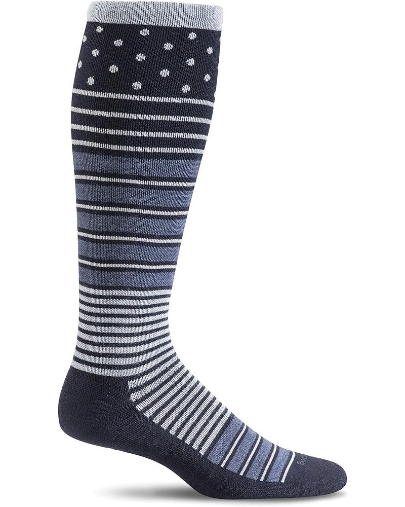 Women's Twister Firm Graduated Compression Sock Navy $16.45 Activewear