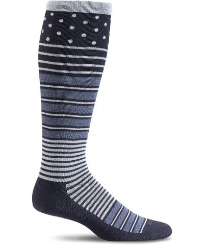 Women's Twister Firm Graduated Compression Sock Navy $16.45 Activewear