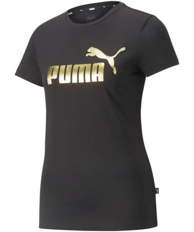 Women's Essentials+ Metallic Logo Tee Black-gold Foil $13.29 Activewear