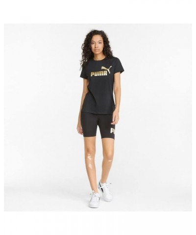 Women's Essentials+ Metallic Logo Tee Black-gold Foil $13.29 Activewear