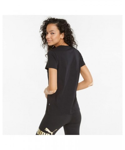 Women's Essentials+ Metallic Logo Tee Black-gold Foil $13.29 Activewear