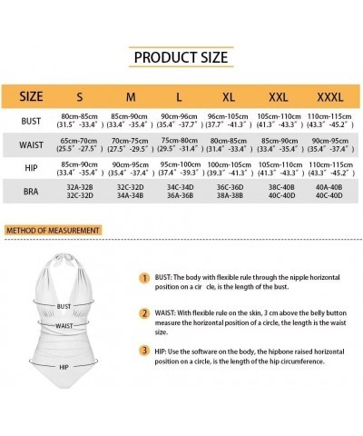 Swimsuits for Women One Piece Tummy Control V-Neck Halter High Cut Bathing Suits Vacation Swimwear Flame Print $15.19 Swimsuits