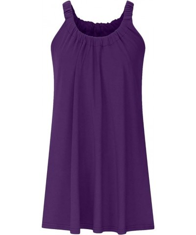 Summer Dresses for Women 2024 Vacation Trendy Dresses Solid Color Sleeveless Casual Mini Dress Soft Loose Fit Dresses 02clear...