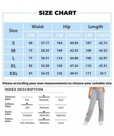 Baggy Wide Leg Sweatpants for Women Fleece Joggers with Pockets Comfy High Waist Lounge Pants Drawstring Sweat Pants A006-bei...