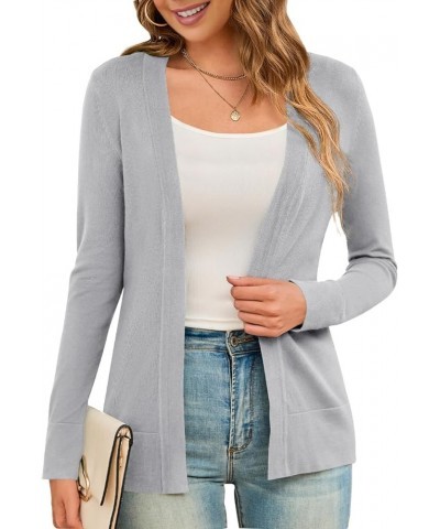 Women's Cardigans Lightweight Long Sleeve Open Front Sweater Cardigan, S-XL 09-light Gray $20.39 Sweaters