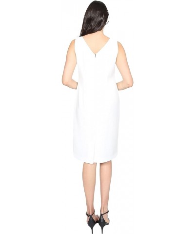 Women's Scallop Egde Jacket Dress White $26.71 Others