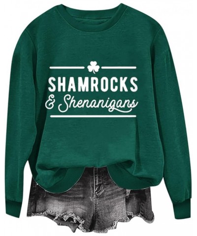 Sweatshirt for Women Trendy Aesthetic Shenanigans Coordinator Sweatshirt Dressy Casual Blouses Crew Neck Sweaters L-green $7....