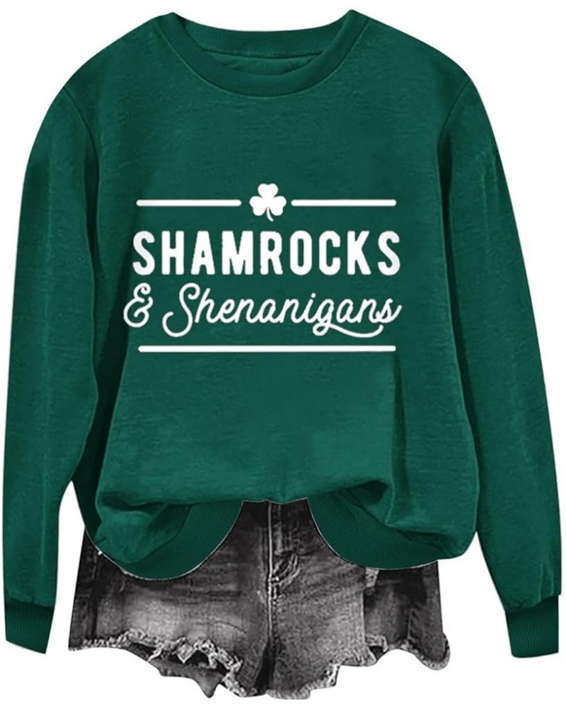 Sweatshirt for Women Trendy Aesthetic Shenanigans Coordinator Sweatshirt Dressy Casual Blouses Crew Neck Sweaters L-green $7....