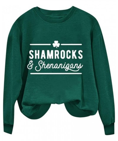 Sweatshirt for Women Trendy Aesthetic Shenanigans Coordinator Sweatshirt Dressy Casual Blouses Crew Neck Sweaters L-green $7....