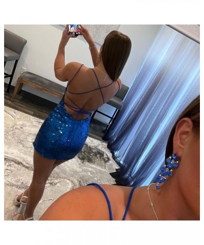 Short Tight Sequin Homecoming Dresses for Teens 2023 Spaghetti Strap Corset Prom Party Gown Mint Green $39.10 Dresses