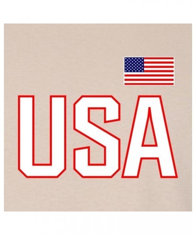 Adult USA National Pride T-Shirt Sand $9.02 T-Shirts